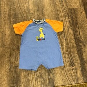 Carter's Blue and Orange Giraffe One Piece
